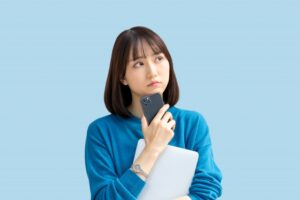レコーディングダイエットをしている女性